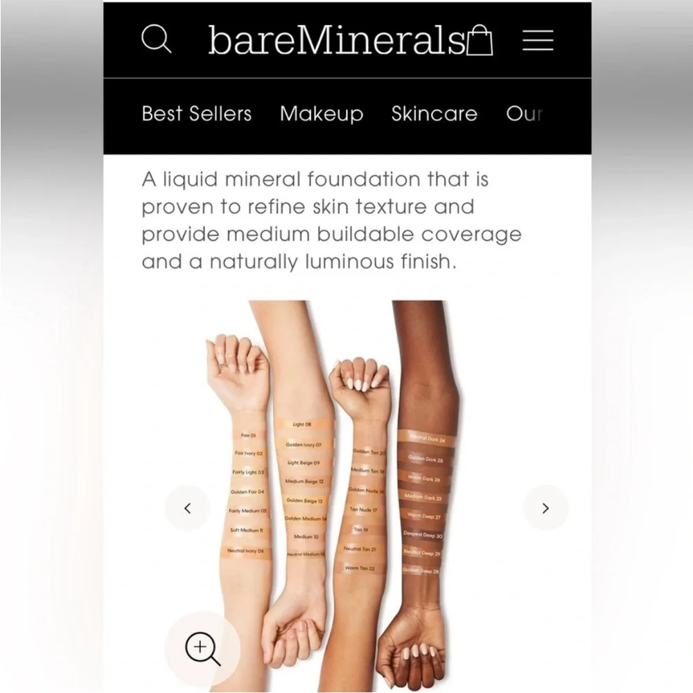 bareMinerals Original Liquid Mineral Foundation Warm Tan 22. Brand new